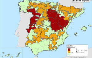 Áreas escasamente pobladas